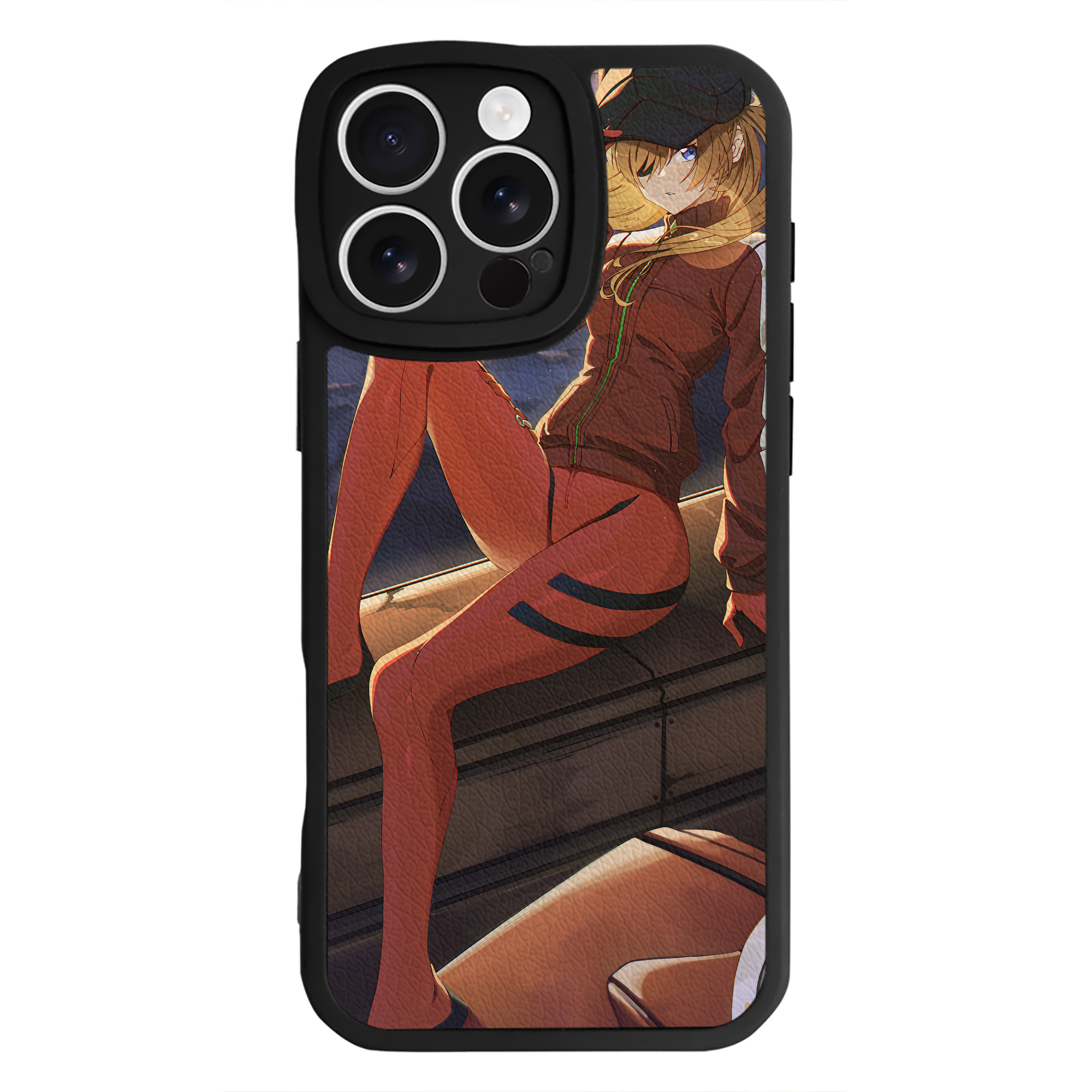（画像用） EVA 新世紀エヴァンゲリオン 【iPhone 16シリーズ対応】シリコンスマホケース（レザー調） 材質：シリコン